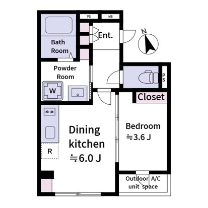 Laviere上中里 間取り図