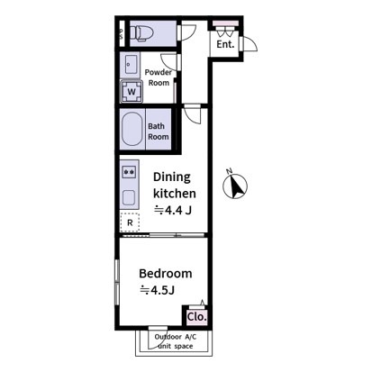 Laviere上中里 間取り図
