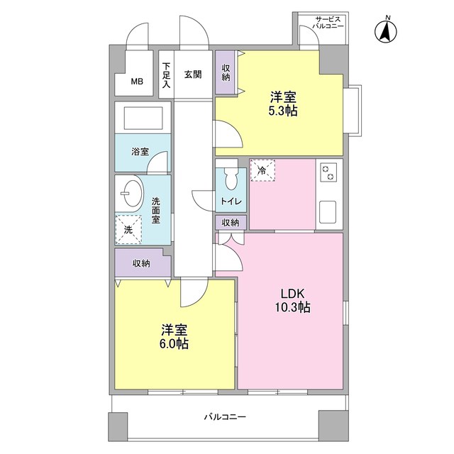 コスモリード本所吾妻橋 間取り図