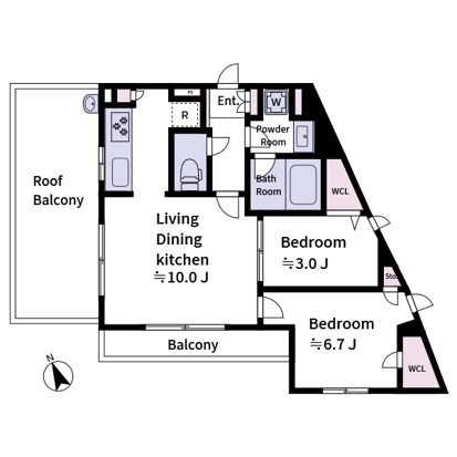 Laviere上中里 間取り図