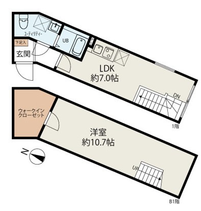 Ｙ&amp;rsquo;ｓ　Ｃｏｕｒｔ　Ａｋａｂａｎｅ 間取り図