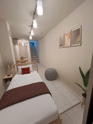 Ｙ&amp;rsquo;ｓ　Ｃｏｕｒｔ　Ａｋａｂａｎｅ ベッドルーム