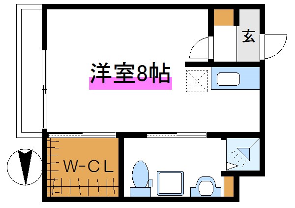 クレール3   間取り図