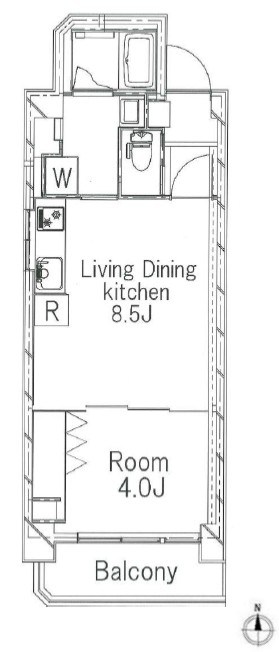 石島タウンフラッツ  間取り図