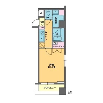 カスタリア東日本橋Ⅱ 間取り