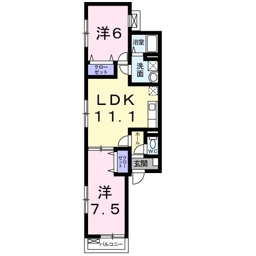 ハウス・ヴェール  間取り図