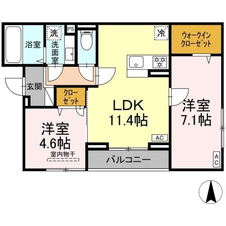 Ｗｉｔｈ Ｇｒａｃｅ Ｈｅａｖｅｎ 間取り図