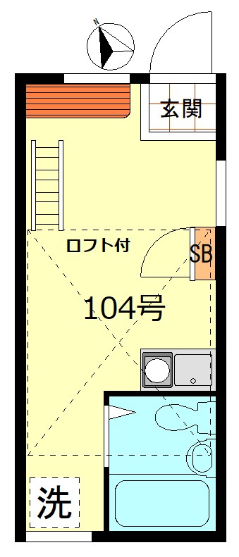 サンハイツ平井 間取り図