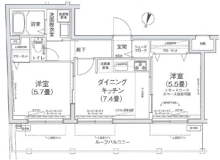 アイルプレミアム向島 間取り図