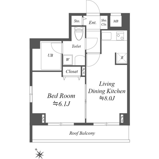 コスモリード月島 間取り