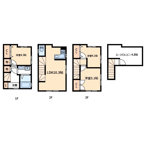 西日暮里6丁目戸建 間取り