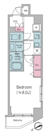 エルスタンザ清澄白河 間取り図