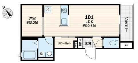 レジデンス西尾久 間取り