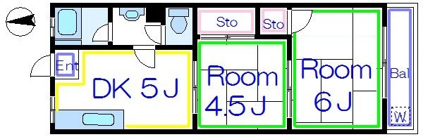 渡辺ハイツ 間取り図
