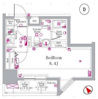 グラントゥルース田端 間取り