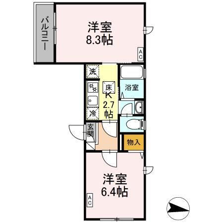 ドエル西尾久 間取り図