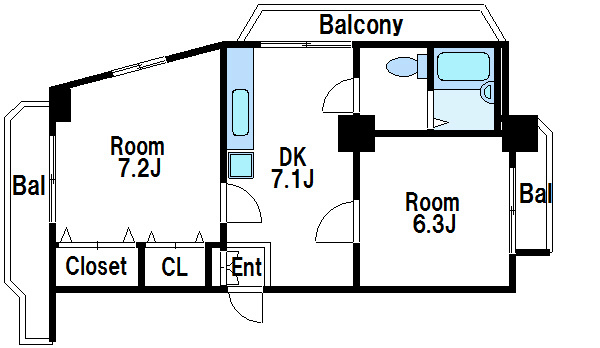 西ヶ原ハイツ 間取り