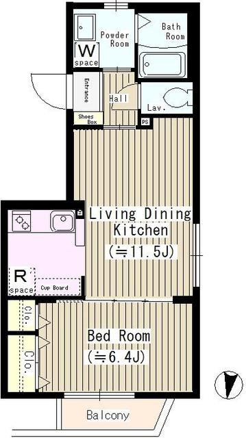 ＴＯＫＹＯ　ＦＬＡＴ 101号室 間取り