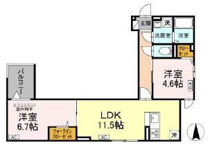 グラナーデ扇Ⅰ 間取り