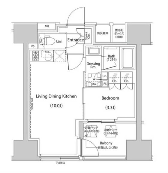 ザ・パークハビオ人形町レジデンス 間取り