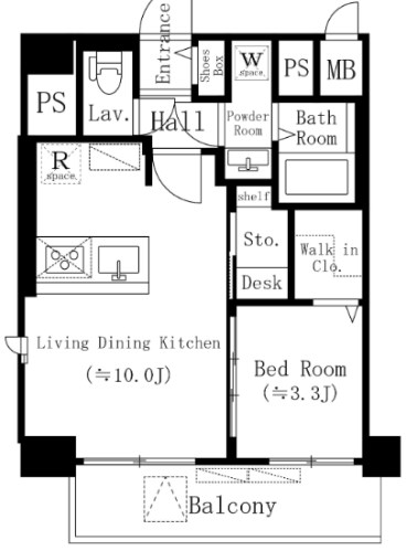 メゾンドリーヴ両国（旧：レフィールオーブ両国 ） 間取り図