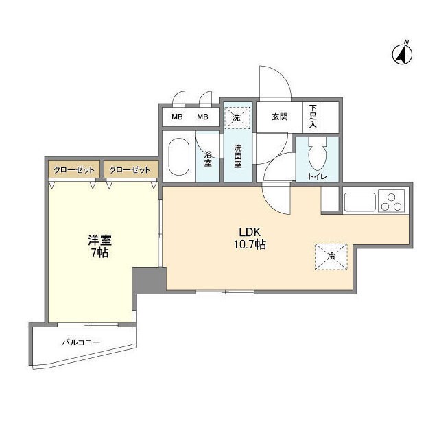 KDXレジデンス日本橋浜町 間取り