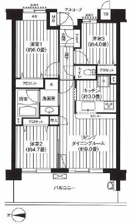 パークビューステージ東陽町  間取り