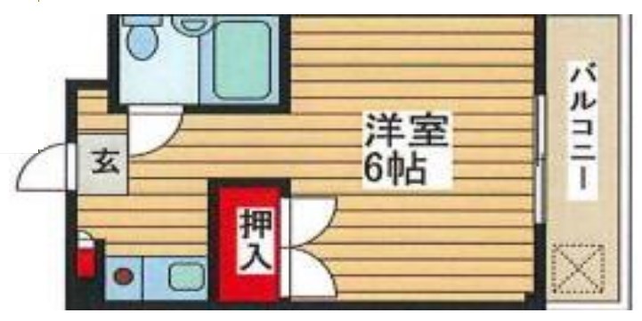 トウセンハイツ京島 302号室 間取り