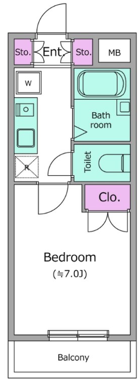 レジディア浦安 間取り図