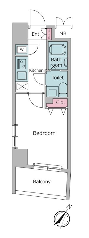 レジディア日本橋人形町Ⅱ  間取り