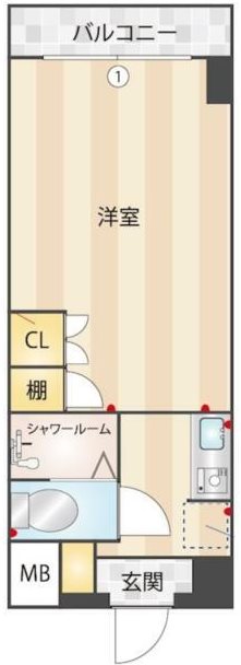 ニューガイアリルーム葛西駅南No,20 607号室 間取り