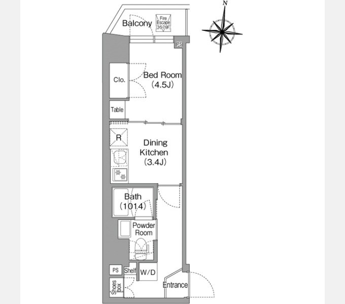 コンフォリア・リヴ木場ＥＡＳＴⅠ 間取り