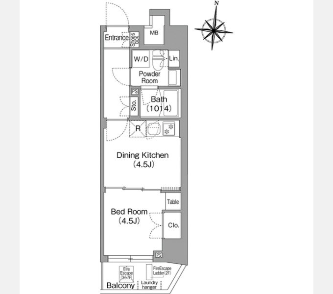 コンフォリア・リヴ木場ＥＡＳＴⅡ 間取り