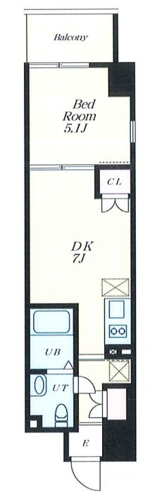 Alivis西葛西norte 803号室 間取り