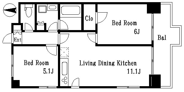 ＳＯＣＩＥＴＹ　ＫＩＹＯＳＵＭＩ－ＳＨＩＲＡＫＡＷＡ   間取り図