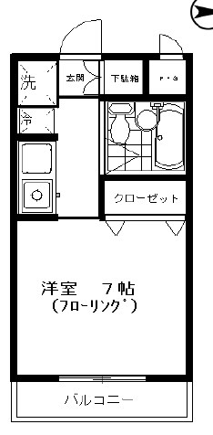 ピアネータ 101号室 間取り