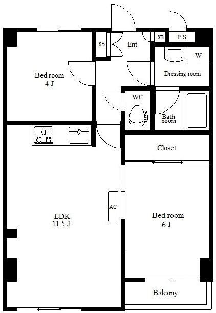 柏芳ビル参号館 間取り