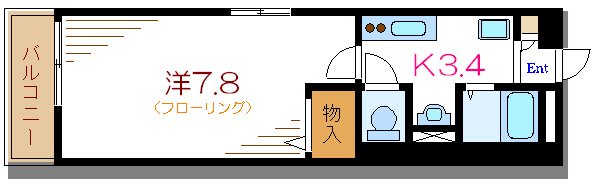 グリーンシャトル 303号室 間取り