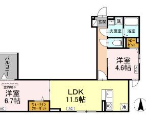 グラナーデ扇Ⅲ 間取り