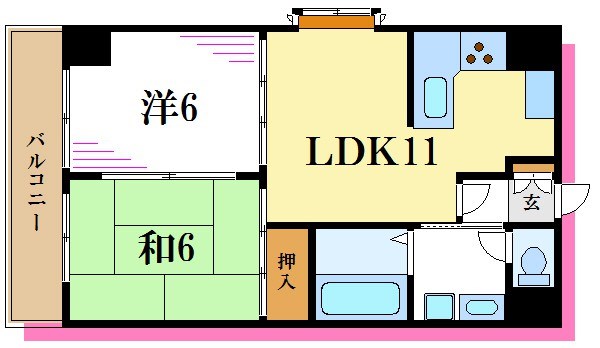 エクセルコート 間取り図