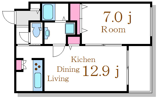 アルジェント 103号室 間取り