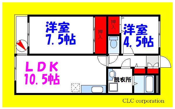 ソシアル末広 504号室 間取り