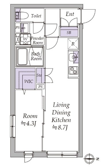 アトリオフラッツ日暮里 間取り