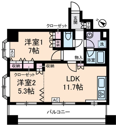 キャルム浅草 間取り