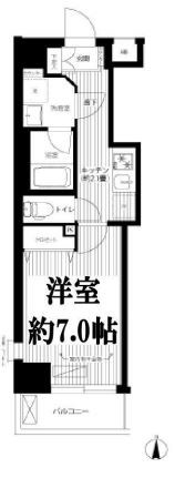 シリウス・エム 201号室 間取り