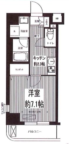 シリウス・エム 306号室 間取り