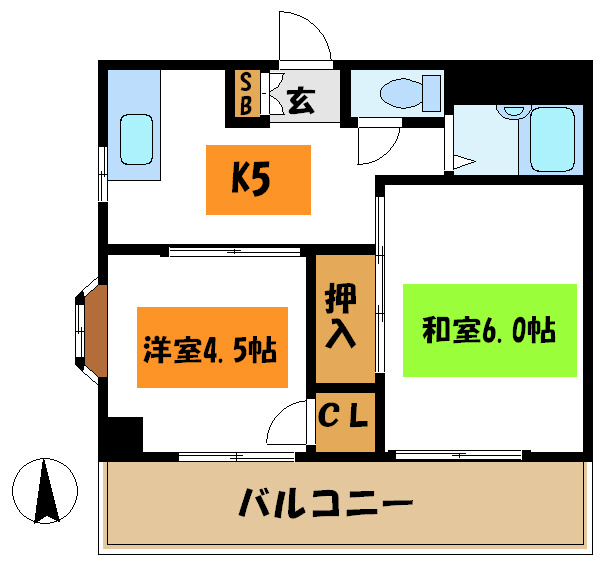 リバーサイドY・K 間取り