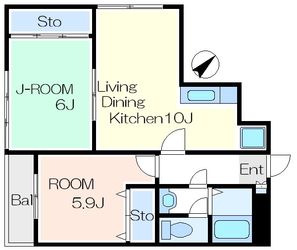 カーザ北嶋 間取り