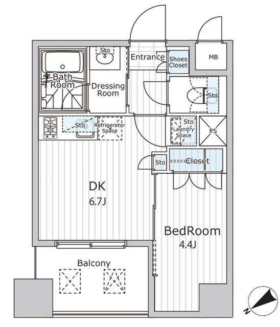 ビエラコート日本橋久松町 間取り