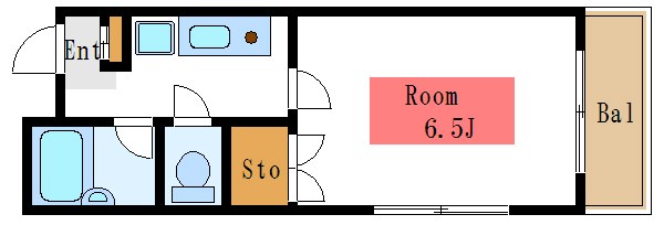 スカイマンション 601号室 間取り